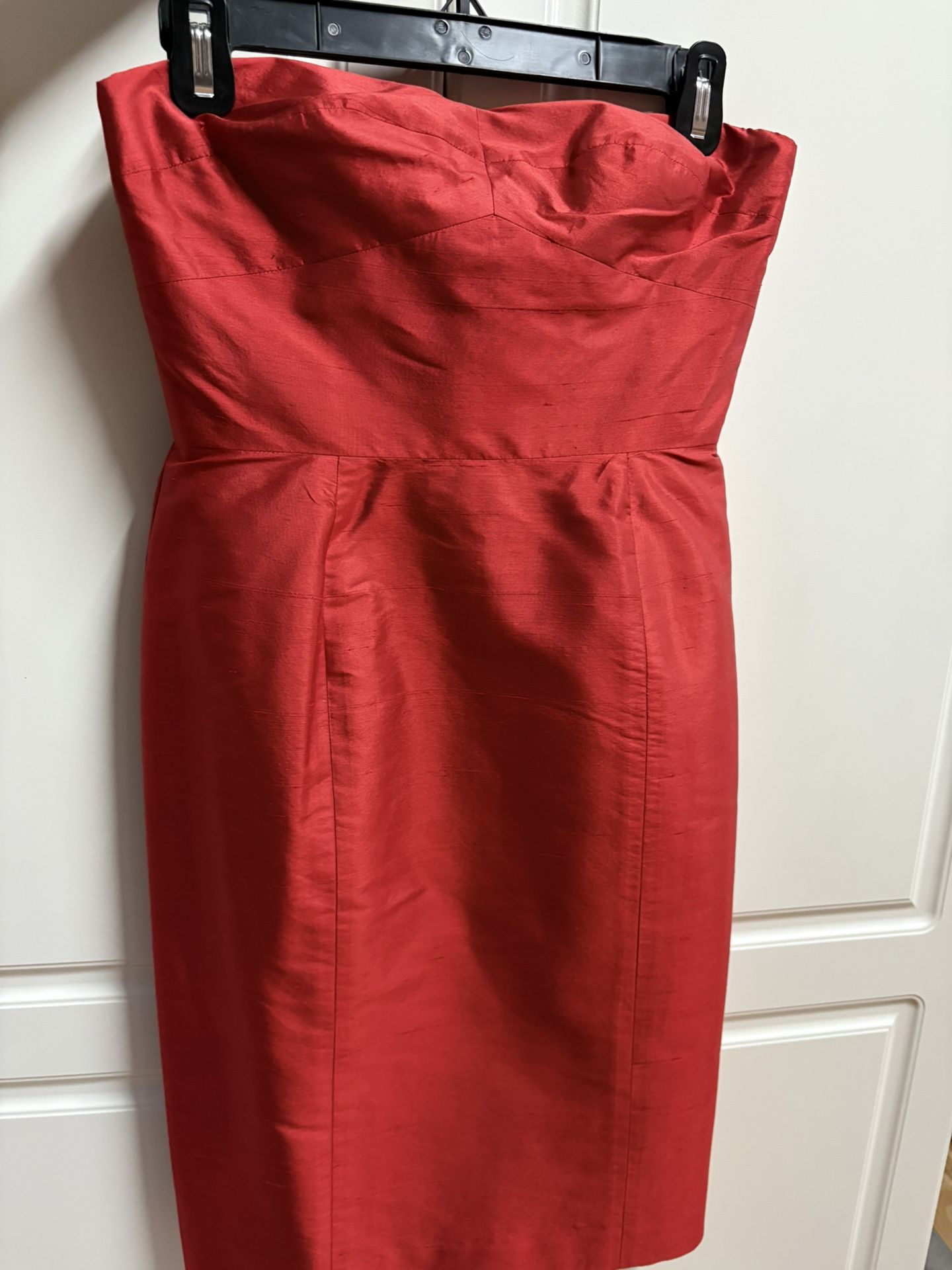 Ralph Lauren Silk Strapless Sheath Dress