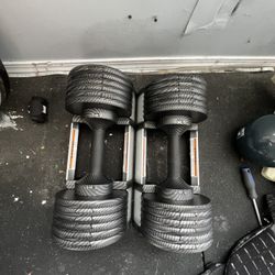 Carbon Fiber Adjustable Dumbbell Up To 55lb Each