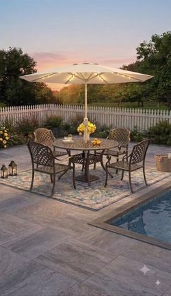 AIDEN 5-PIECE OUTDOOR DINING SET FOR PATIO