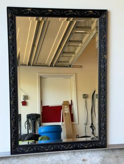 FREE Black Framed Decorative Wall Mirror – 30" x 41"