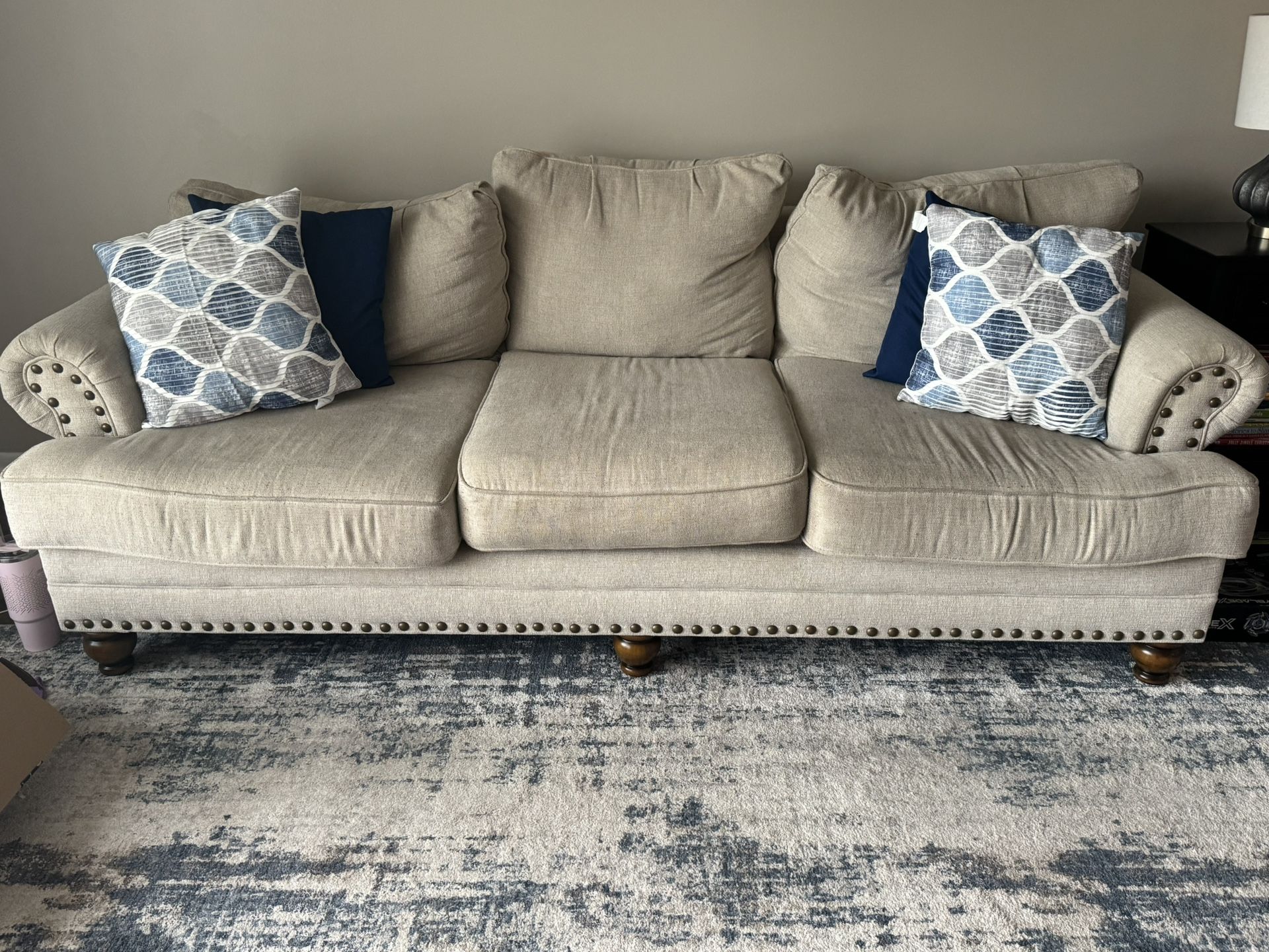 Oversized Cream Sofa