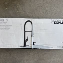 Kohler Setra Pro Kitchen Faucet Matte Black Brand New