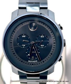 Movado Bold Dark Navy Dial Blue Ion-plated Men's Watch 44mm MB.01.1.34.6158 Item No. (contact info removed)  
