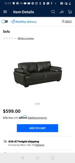 New coaster couch at about half off retail