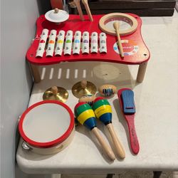 Janod Xylophone And Melissa And Doug Wooden Instruments 