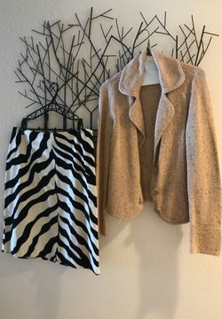 Size 10 skirt, medium/small Liz Claiborne sweater
