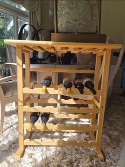 2 wine racks (wood)