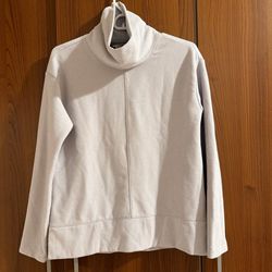 Women's Light Gray Turtleneck Sweater