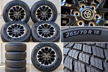 Toyota Tundra OEM TRD Off-Road Wheels & Michelin Tires – $650 FIRM