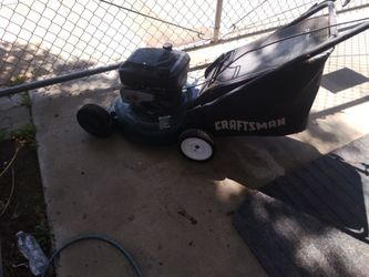 Craftsman push lawn mower runs good $120 firme