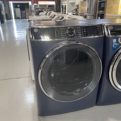 Sapphire Blue 7.8 Cu. Ft. Smart Front Load Electric Dryer 