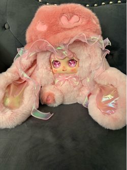 Yoou 600% Jellyfish Hat~Light Pink Bunny~Honey Peach