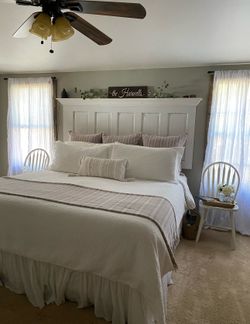 Custom Antique Door Headboard