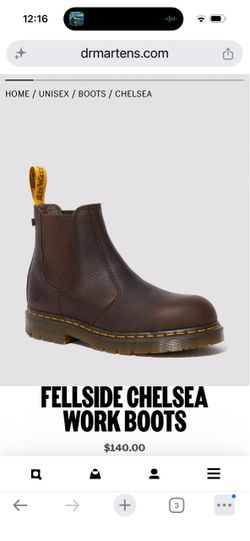 Brown FELLSIDE CHELSEA WORK BOOTS, size M14