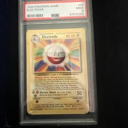 1999 POKEMON BASE SET UNLIMITED #21 ELECTRODE PSA 9