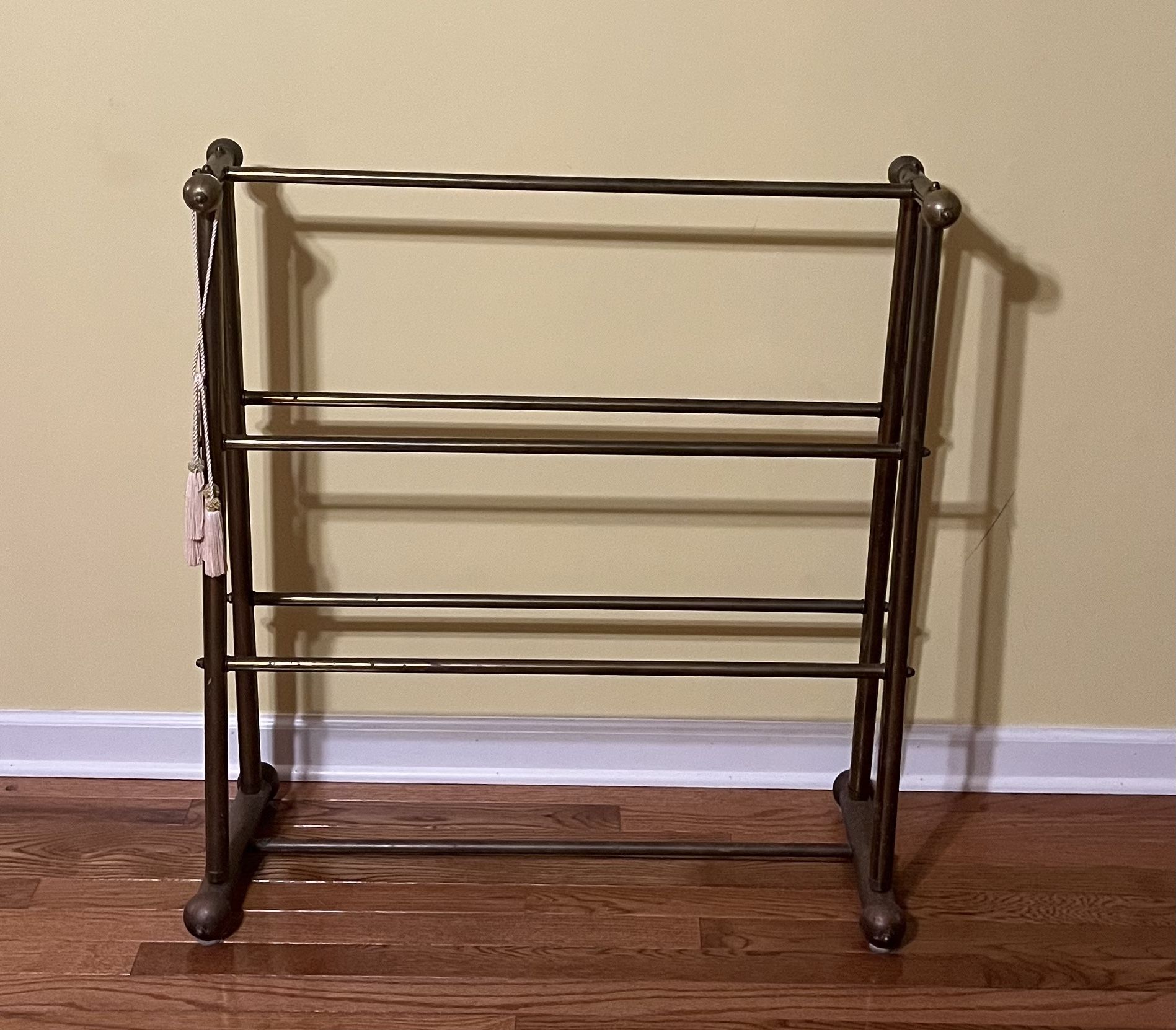 Vintage Brass Quilt Rack