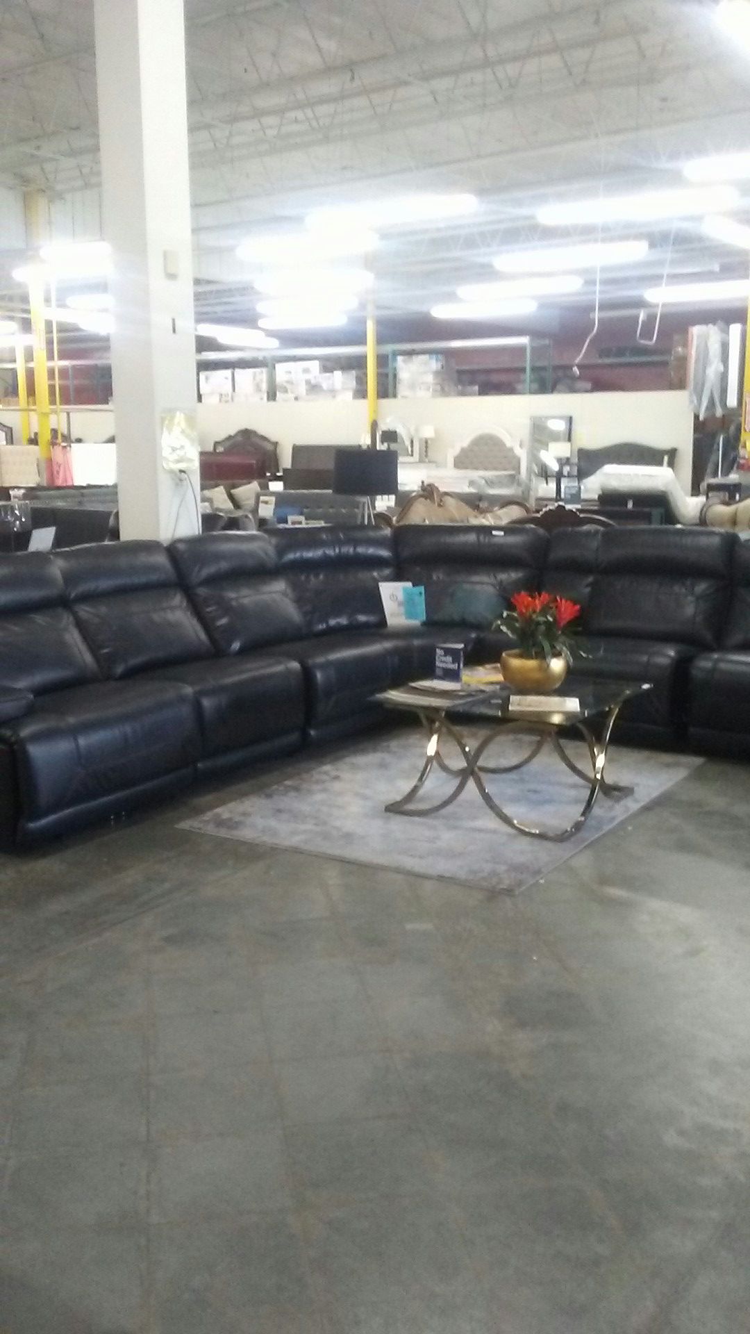 Sectional sofa power recliner