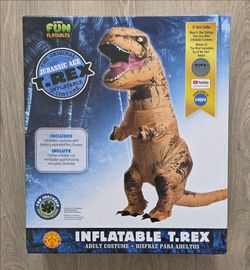 Rubie's Jurassic World Inflatable T-Rex Halloween Cosplay Adult Costume OS New