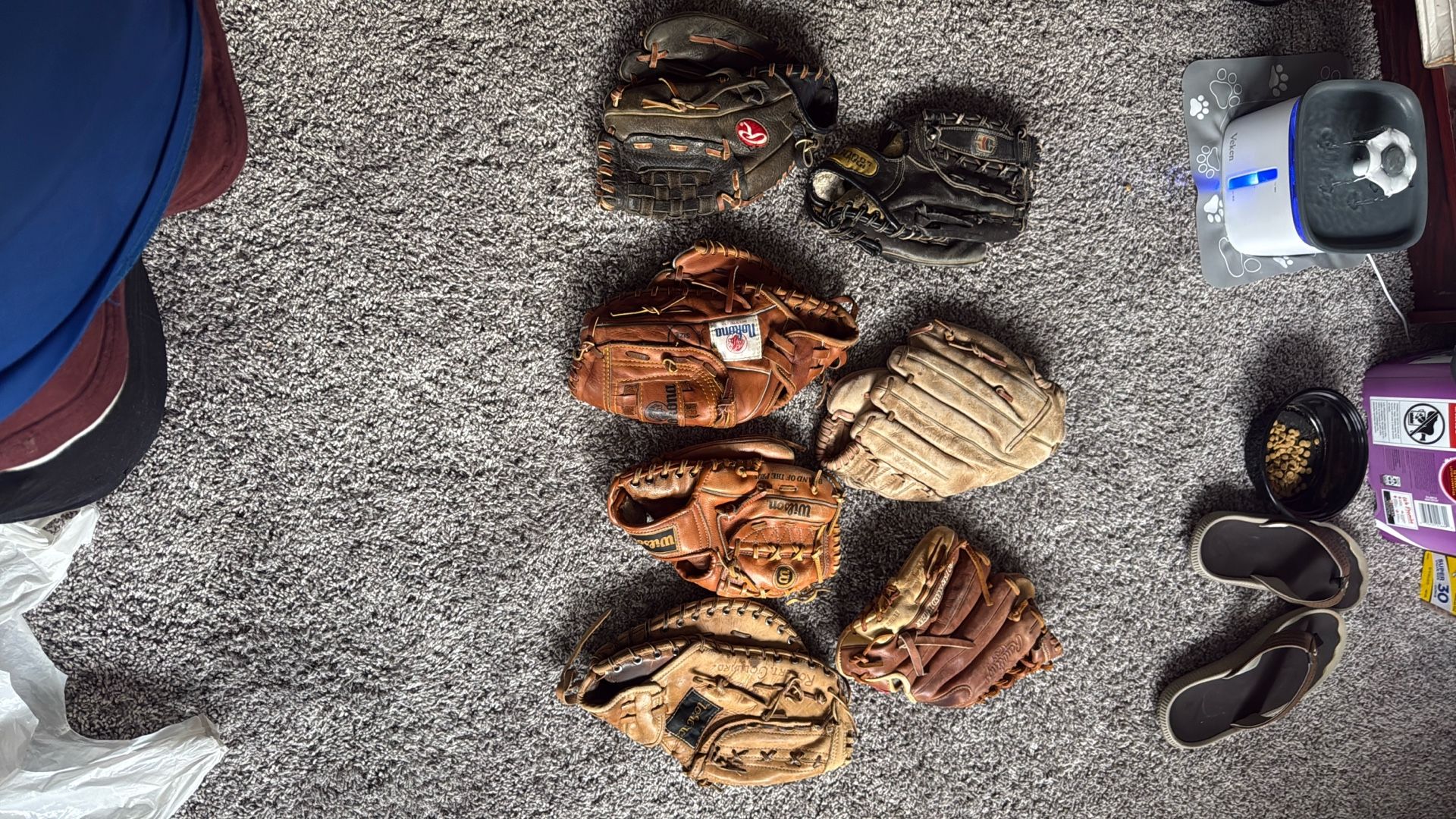 7 Baseball Mits 