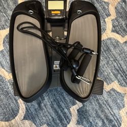 Stair stepper with resistance bands