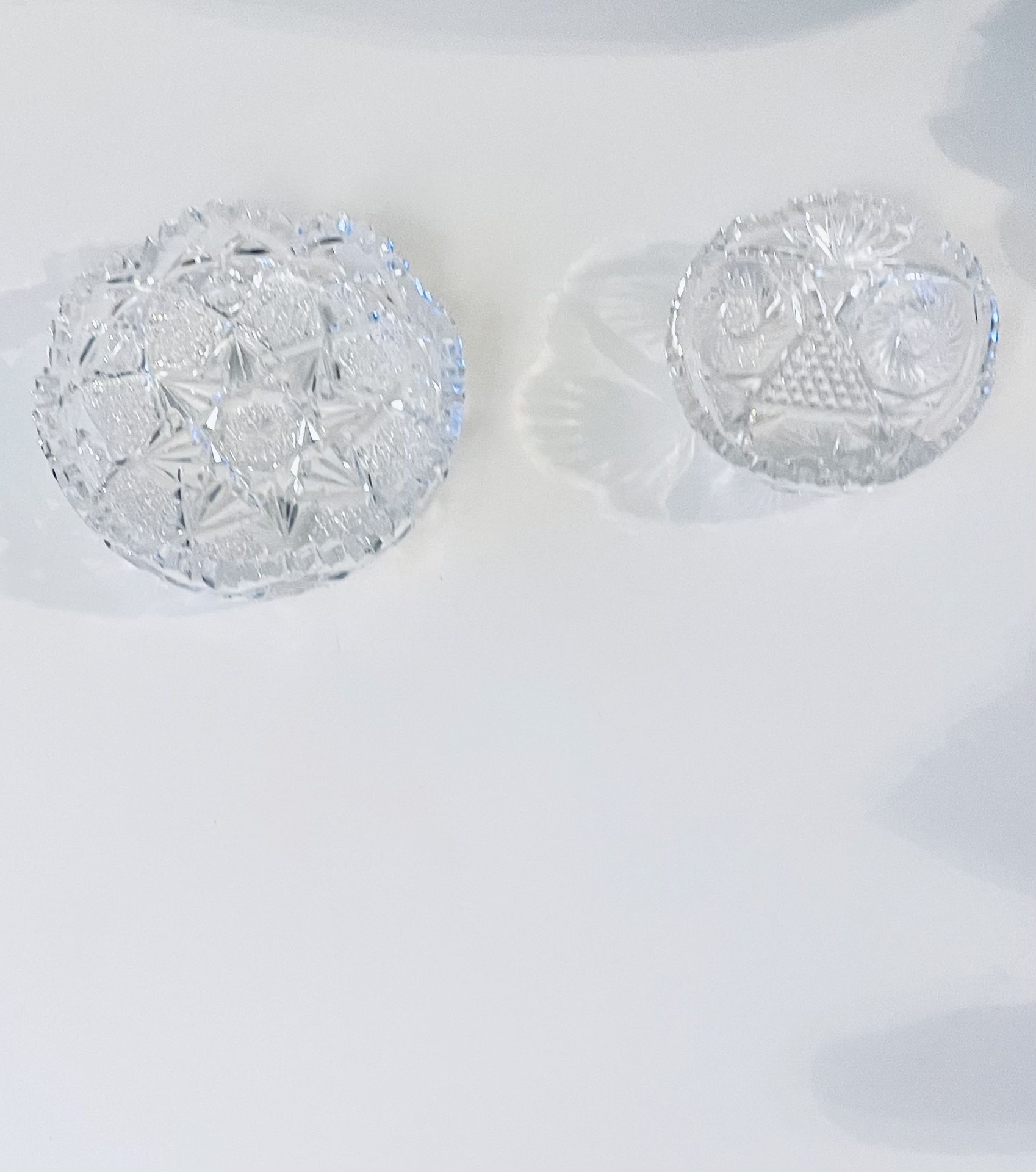 Antique American Brilliant Period Cut Glass Bowl - Spectacular Sparkle