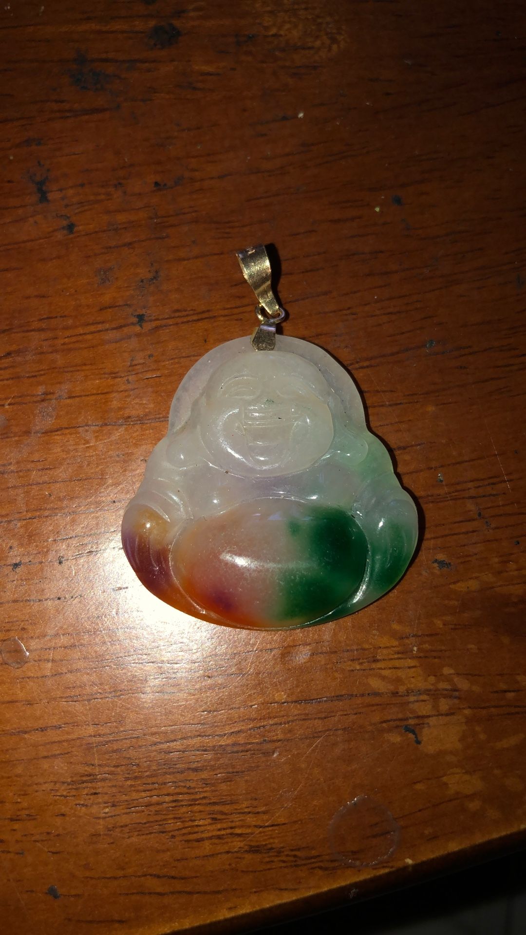 14k Jade Buddha
