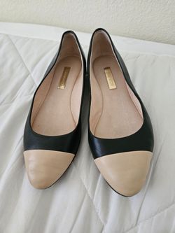 Louise et Cie Two-Tone Leather Ballet Flats