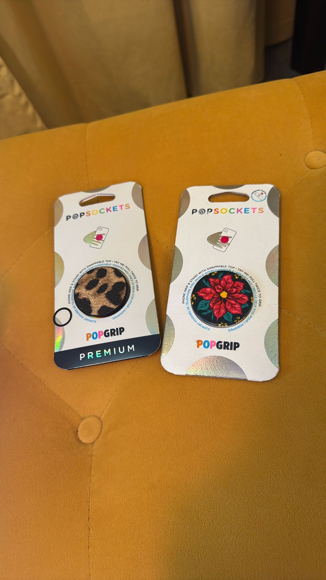 Set Of 2 Pop Sockets New With Tags Pop Grip For Smartphone