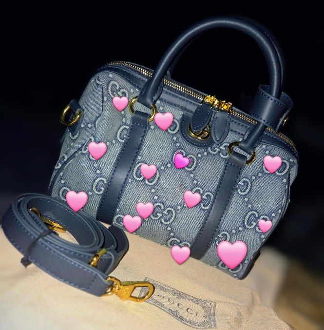 Cut Denim Fashion Bag