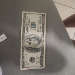 100 Dollar Bill From 2006 