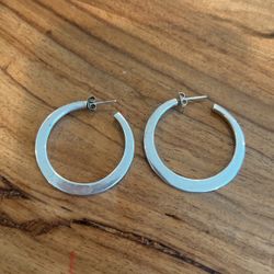 Vintage Sterling Hoops