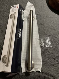 KOHLER Rubicon 16 in. Grab Bar in Vibrant Brushed Nickel