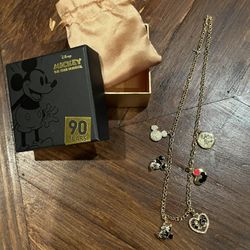 Disney Mickey The True Original 90th birthday 20” Charm Necklace 