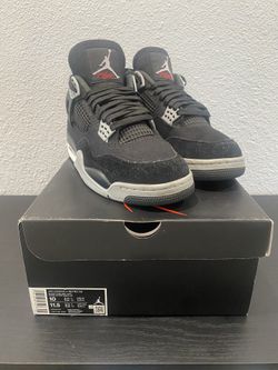 Jordan 4 Black Canvas Size 10 YES NEGOTIABLE 