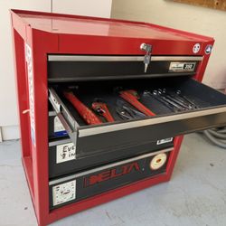 Sears 5-Drawer Tool Chest w/ Lock & Keys + Wall Mount – $70