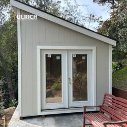 10x12 Modern Studio Shed | Double French Doors