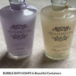 BUBBLE BATH SOAPS In Beautiful Containers