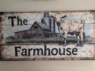 Rustic Farmhouse Wooden Wall Art Sign