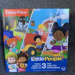 Fisher-Price Little People 18 Piece Jigsaw Puzzle 3 Pack