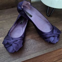 Ann Taylor Purple Flats