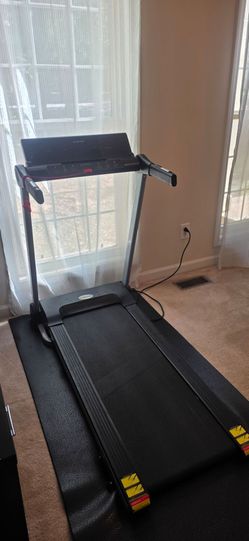 MaxKare Folding Treadmill / Electric Running Machine with floor mat.