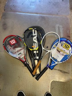 All 4 tennis rackets for $25