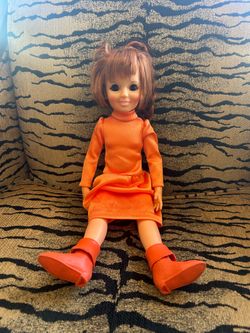 Vintage 1971 Ideal Movin’ Groovin’ Crissy Doll – Growing Hair – Original Outfit