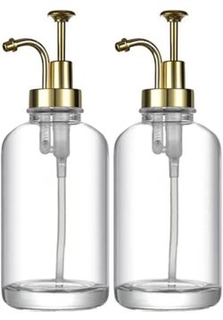 Glass Coffee Syrup Dispenser Set