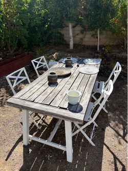 Free outdoor dining table and 4 chairs