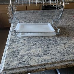 $12  Silver  Rack For Dishes