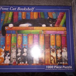 Cat Bookshelf Puzzle 