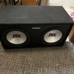 2, 12in Mtz Subs And Amp