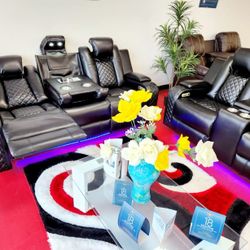 Power Reclining Livingroom Furniture Couches Sectional Sofa 🛋 Only $49 Down No Credit Needed Financing ✨️ 