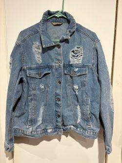 Distressed Blue Denim Jacket